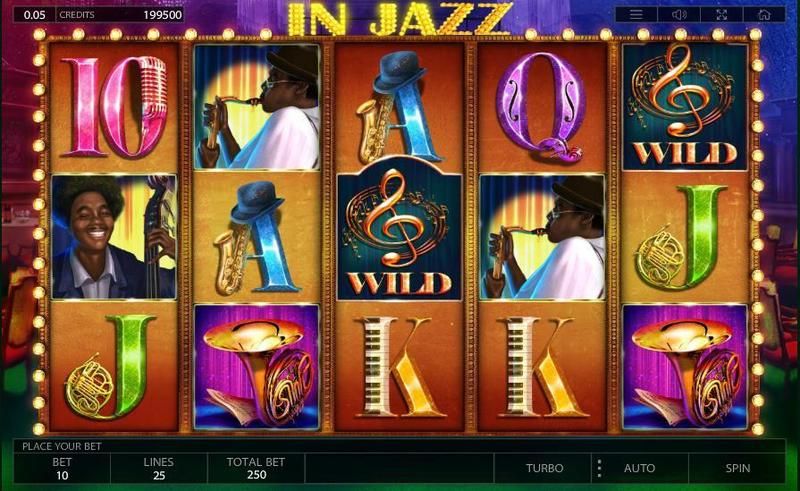 Игровой автомат «In Jazz» (Джаз) в казино Вегас онлайн